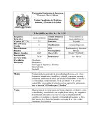 Plan de Estudios: Unidad Didáctica de Neuroanatomía y Anatomía General para Médico General
