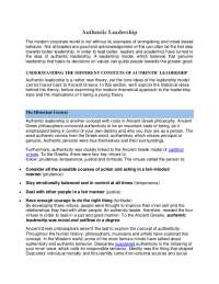 Authentic Leadership: Understanding the Concept and Its Core Components