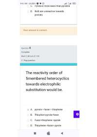 Heterocyclic chemistry revision questions and answers