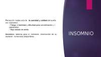Insomnio: Prevalencia, Factores de Riesgo, Diagnóstico y Tratamiento