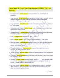 Radiology Exam Questions and Answers: Key Concepts in Medical Imaging