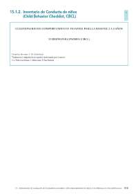 CBCL escala para completar por padres