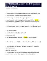 ANTH 202: (Chapter 3) Study Questions And Answers