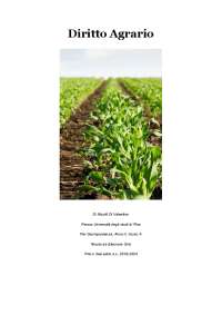 Diritto agrario professoressa Eleonora Sirsi