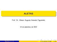 Eciência Global da Superfície: Transferência de Calor em Superfícies Estendidas (Aletas)