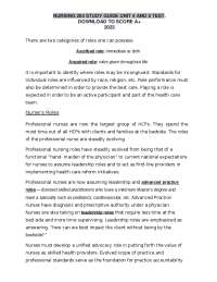 Nursing Roles & Continuity of Care: New Expectations & Collaborative Approaches