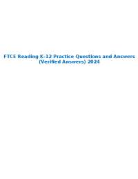 Phonological & Phonemic Awareness for Reading: FTCE Practice Q&A