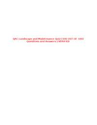 QAC Pesticide Quiz: Identifying Use and Safety Practices