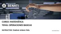Operaciones Básicas de Matemática - Prof. Mamani