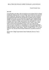 Relatório de Estágio: Experiências na Docência - Ensino Fundamental