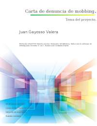 Carta de Mobbing en residentes