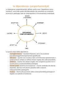 Dipendenze Comportamentali: Internet, Shopping, Gioco e Affetto