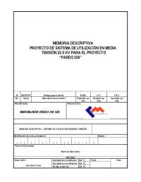 Cuadro de Cargas para Proyecto de Utilización en Media Tensión Edificio Pardo & Aliaga