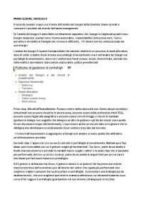 teoria e tecniche di gestione del portafoglio II
