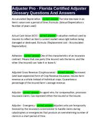 Insurance Glossary: Terms and Definitions