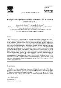 Understanding the USLE Method for Soil Erosion Quantification