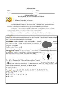 module 6 illustrate union, intersection and event