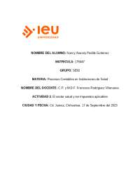 Impuestos aplicables al sector salud