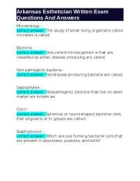 Nervous System & Skin Anatomy: Quiz for Arkansas Esthetician Exam