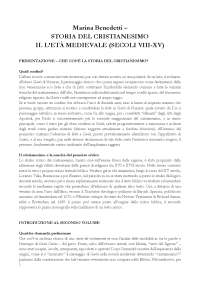M. Benedetti - Storia del cristianesimo vol. II. L’età medievale (secoli VIII-XV)