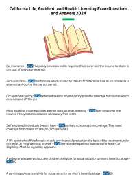 Insurance and Agents: Coverage, Contracts, and Requirements