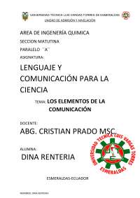 Elementos de la Comunicación en la Universidad Técnica Luis Vargas Torres de Esméraldas - 