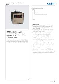 Controlador JKF8 para Compensación de Energía Reactiva en Baja Tensión