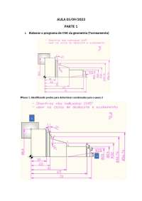 Programação de CNC: Elaboração de programas para torneamento e rosca