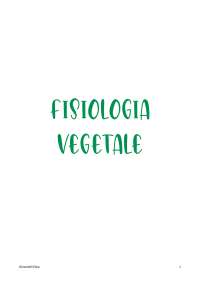 Fisiologia Vegetale: Appunti su Fotosintesi, Ormoni e Tessuti Conduttori - Prof. Barbato