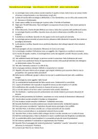 Domande Esame di Sociologia Corso di Laurea L-15 a/a 2023-2024