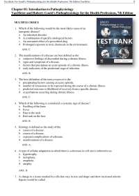 Test Bank For Gould's Pathophysiology for the Health Professions 7th Edition VanMeter