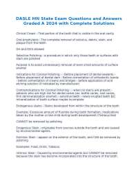 DASLE MN State Exam Questions and Answers Graded A 2024 with Complete Solutions