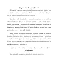 Ensayo del Impacto de los Pilares de La Educación