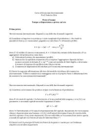 Prove di esame internazionale