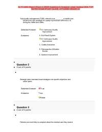HLTH 4000 Week 6 Exam 2 (25/25 Questions & Answers) Latest Updated 2024 TOP
RATED EXAM STU