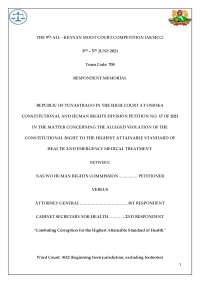 The Right to Healthcare and Emergency Medical Treatment in Tunastrago: A Legal Analysis