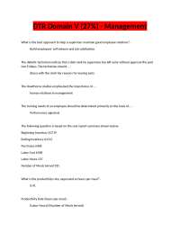 DTR Domain V (27%) - Management
