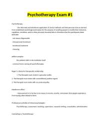 Post-War Psychology: Self Psychology, Client-Centered Therapy, and Humanistic Approaches