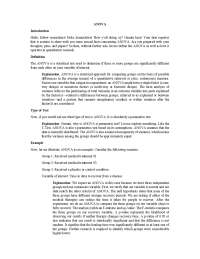 Understanding ANOVA and P-Value in Quantitative Research