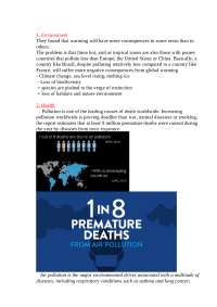 Global Warming: Impact, Health Risks, and Economic Burden on Developing Countries