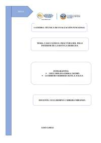 Evaluación y rehabilitación de una fractura de rótula - Prof. Murillo Delgado