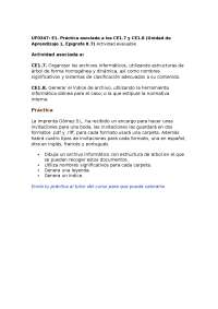 UF0347: E1. Práctica asociada a los CE1.7 y CE1.8 (Unidad de Aprendizaje 1, Epígrafe 8.7)