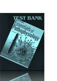 Porth’s Essentials of Pathophysiology 5th Edition Test bank