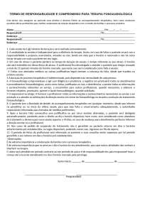 termo de responsabilidade de fonoaudiologia