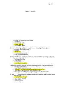 Quality Management Principles and Concepts