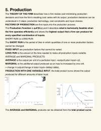 Microeconomics II, Theory of the firm...