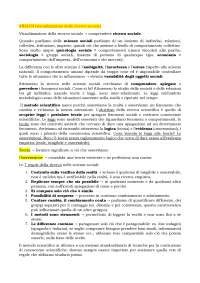 Analisi ricerca sociale: metodologia, approcci teorici ed epistemologici - Prof. Garcia Pe