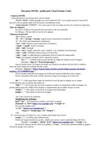 Guía por las etiquetas HTML: tipos, uso y ejemplos