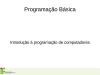 Introdução à Programação Básica: Fundamentos e Linguagens de Programação
