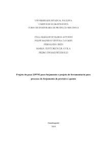Projeto de Forjamento de Aço 8620: Parâmetros e Força de Forjamento - Prof. Artur Pantoja 